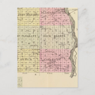 Cass Landkreis, Nebraska Postkarte