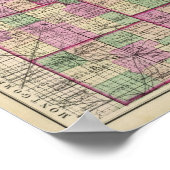 Cass Landkreis und Miami Landkreis Poster (Ecke)