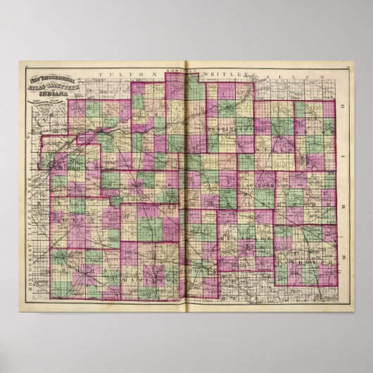 Cass Landkreis und Miami Landkreis Poster (Vorne)