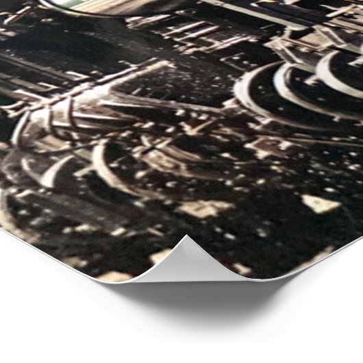 "Cass Landschaftlich Railroad" - Foto Poster (Ecke)