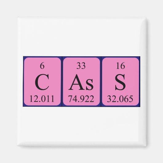 Cass Periodenmagnet Magnet (Vorne)