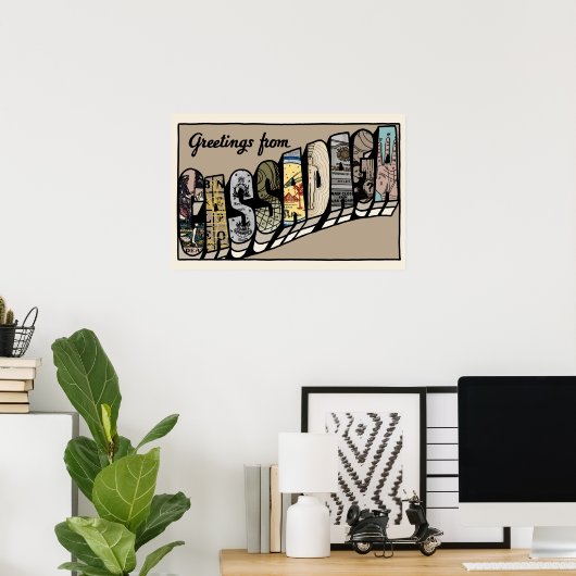 Cassadaga Postkartenplakat Poster (Heimbüro)