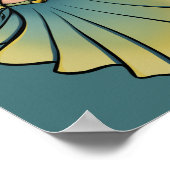 Cassandra Belly Dancer Goddess Veil Art Poster (Ecke)