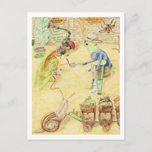 Cassandra erhält ihre Post Postkarte