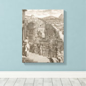 Cassandra Foretells die Trojaner Ihr Schicksal und Leinwanddruck (Insitu (Holzboden))