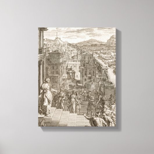 Cassandra Foretells die Trojaner Ihr Schicksal und Leinwanddruck (Vorderseite)