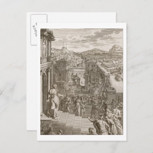 Cassandra Foretells die Trojaner Ihr Schicksal und Postkarte (Vorne/Hinten)