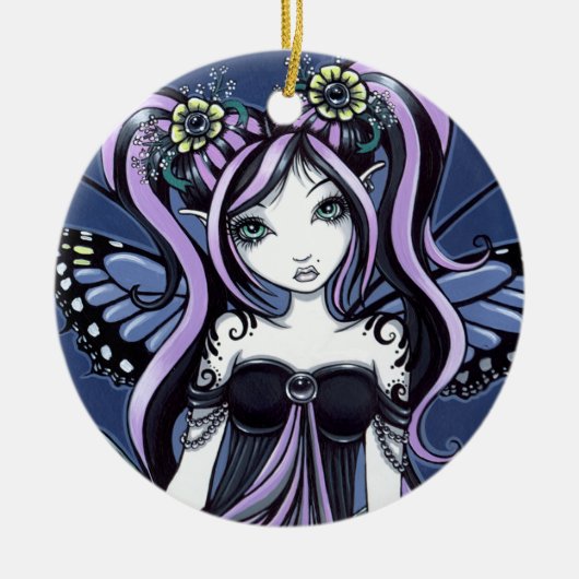 "Cassandra" gotische Keramik Ornament (Vorne)