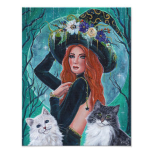 Cassandra Halloween von Renee Lavoie Fotodruck