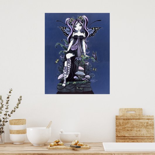 Cassandra Mushroom Blume Fairy Poster (Küche)