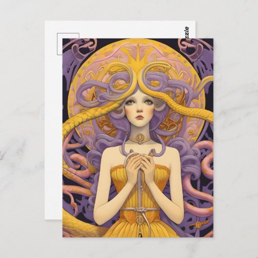 Cassandra Pastel Colors Postkarte (Vorne/Hinten)