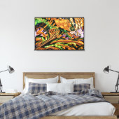 Cassandra reitet auf dem Halloween-Drachen Gestert Leinwanddruck (Insitu (Schlafzimmer))