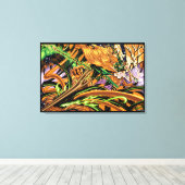 Cassandra reitet auf dem Halloween-Drachen Gestert Leinwanddruck (Insitu (Holzboden))