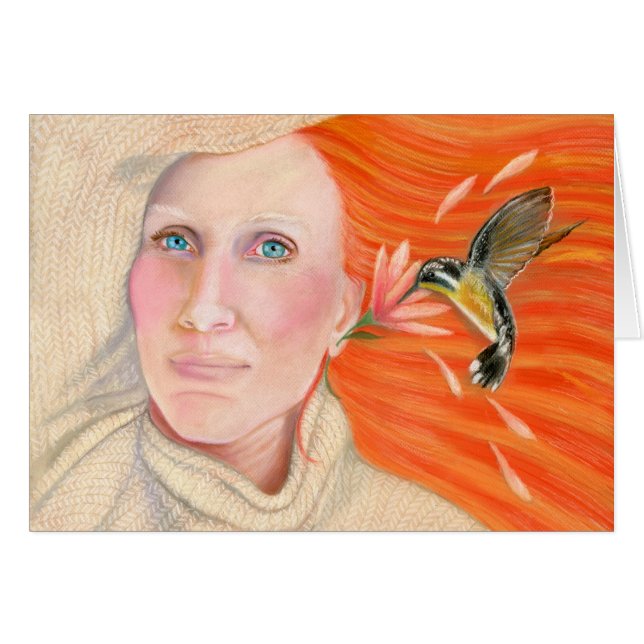 Cassandras Kolibri-Karte (Vorderseite (Horizontal))