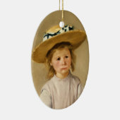 Cassatt Child in Straw Hat Keramik Ornament (Rechts)