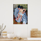 Cassatt - Das Kind im Bad Poster (Küche)