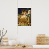 Cassatt - Frau mit Lüfter Poster (Küche)