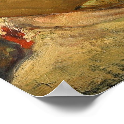 Cassatt - Frau mit Lüfter Poster (Ecke)