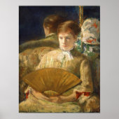 Cassatt - Frau mit Lüfter Poster (Vorne)