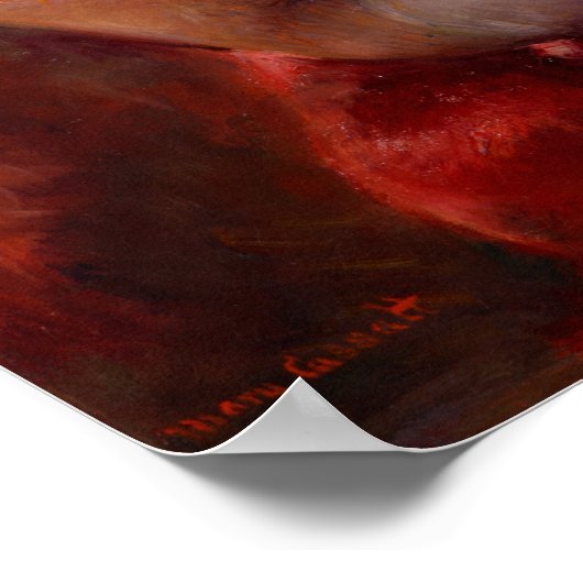 Cassatt - Frau mit Perlklemme in Lose Poster (Ecke)