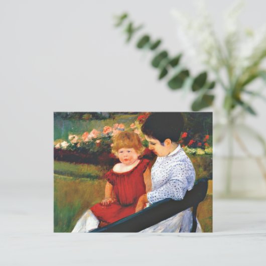 Cassatt - Im Park Postkarte (Stehend Vorderseite)