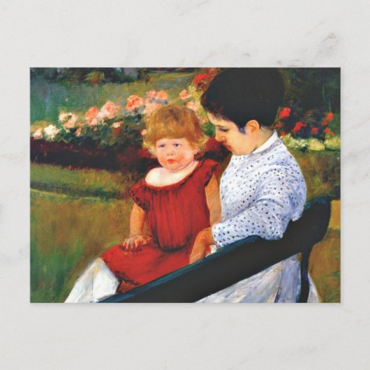 Cassatt - Im Park Postkarte (Vorderseite)