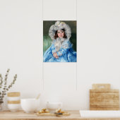 Cassatt - Margot (Lefebvre) in blau Poster (Küche)