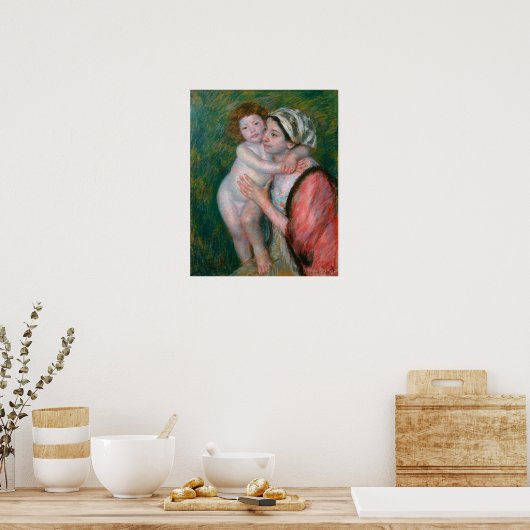 Cassatt - Mutter und Kind Poster (Küche)