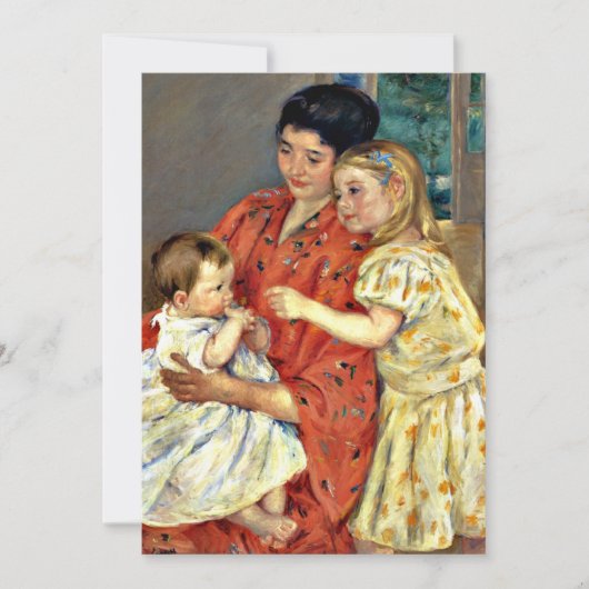Cassatt: Mutter und Sara bewundern das Baby Karte (Vorderseite)