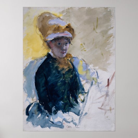 Cassatt - Selbstportrait Poster (Vorne)