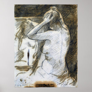 Cassatt - Studie für Kaffee Poster