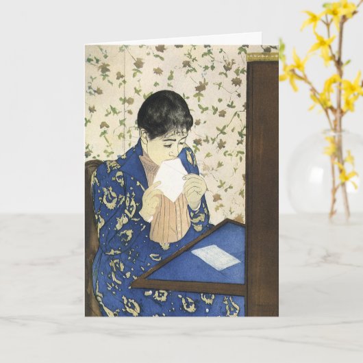 Cassatts Brief Karte (Gelbe Blume)