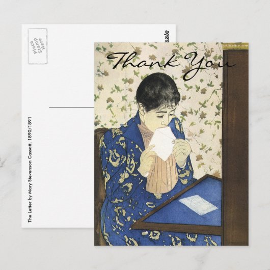 Cassatts Brief Postkarte (Vorne/Hinten)