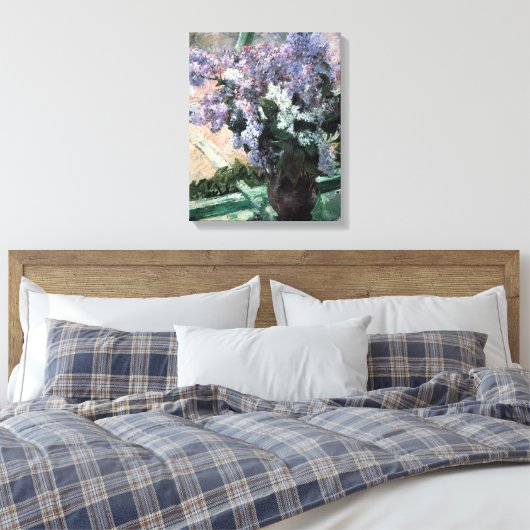 Cassatts "Lilacs in a Window" Leinwanddruck (Insitu (Schlafzimmer))