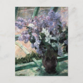 Cassatts "Lilacs in a Window" Postkarte (Vorderseite)