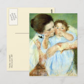 Cassatts Mutter und Kind Postkarte (Vorne/Hinten)
