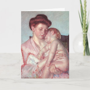 Cassatts schlafendes Baby, Alles Gute zum Mutterta Karte
