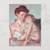 Cassatts Sleepy Baby Postkarte (Vorderseite)