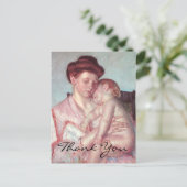 Cassatts Sleepy Baby Postkarte (Stehend Vorderseite)