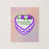 Casse-tête Gateau haineux - Ruptur Dankeschön Kart Puzzle (Vertikal)