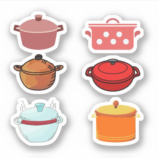 Casserole Dish Stickers Aufkleber (Vorderseite)