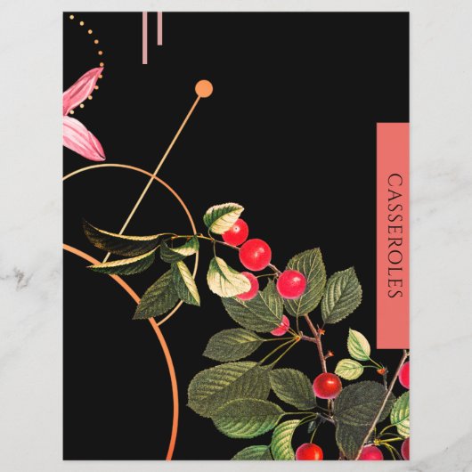 Casseroles | Beilage des Rezept | Schwarze und rot (Vorderseite)