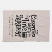 Casseroles sind meine Liebe, die Sprache des benut Geschirrtuch (Horizontal)