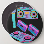 CASSETTE , AUDIO STYLE-VORLAGENSCHALTFLÄCHE BUTTON (Vorne & Hinten)