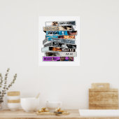 Cassette Bänder Nell Poster (Küche)