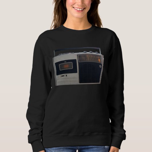 Cassette Deck Audio Tape Recorder Cassette Player  Sweatshirt (Vorderseite)