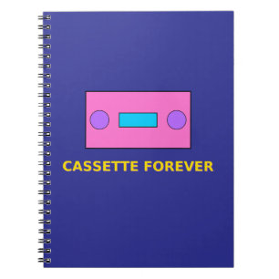 Cassette Forever – Retro-Tape-Pixel-Art-Design Notizblock