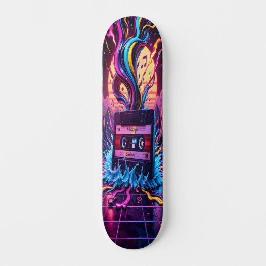 Cassette Meltdown - Retro Vibes Edition 2 Skateboard (Vorderseite)