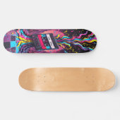 Cassette Meltdown - Retro Vibes Edition 4 Skateboard (Horizontal)