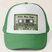 Cassette-Mix-Tape-Ball-Cap-Hut für benutzerdefinie Truckerkappe (Vorderseite)